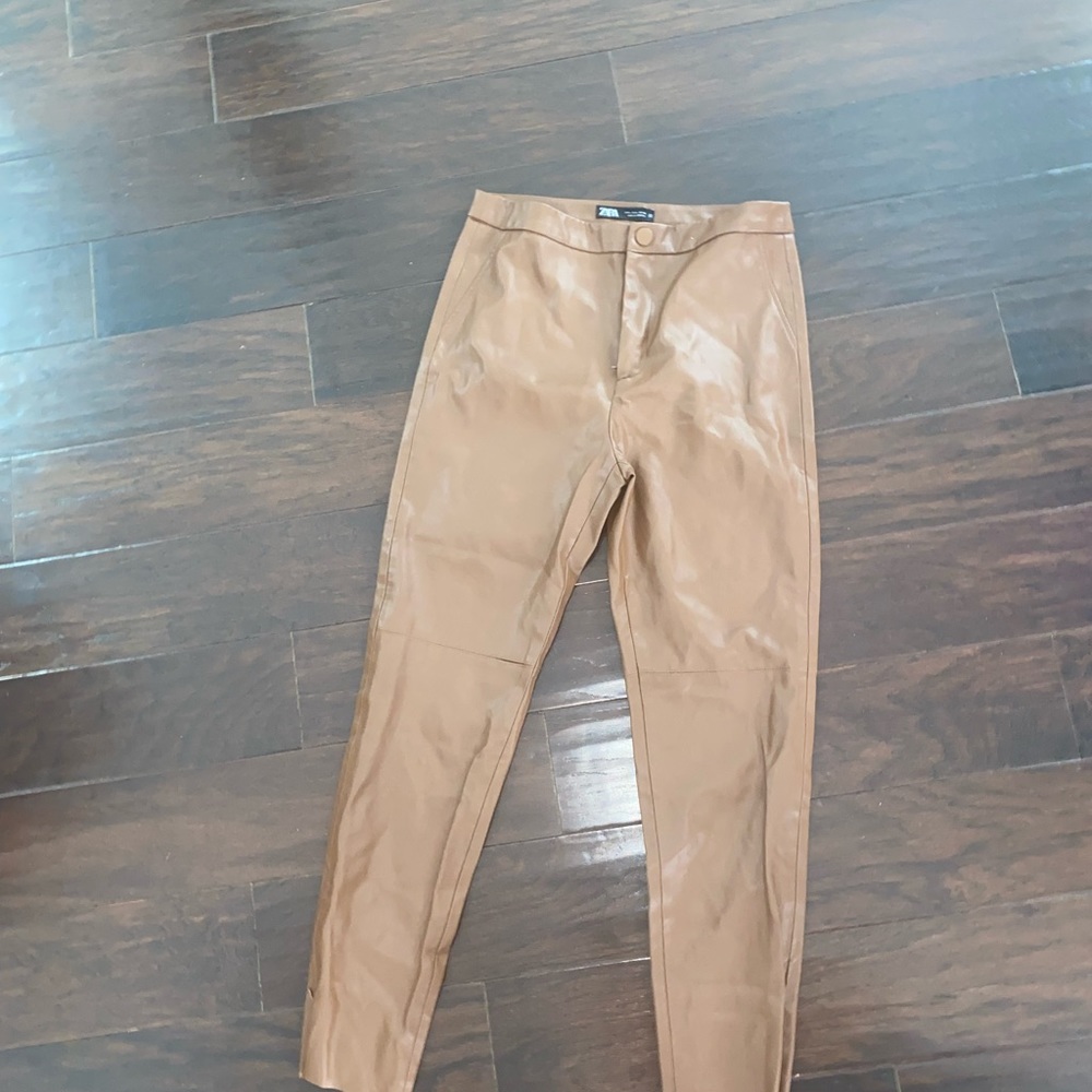 Zara Leather Pants Size Large